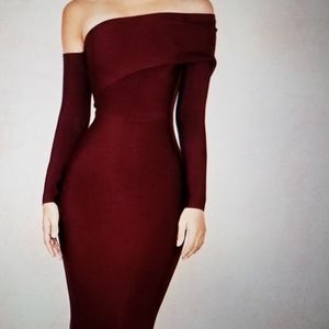 House of CB Nalani Gown Size: Medium Color: Wine